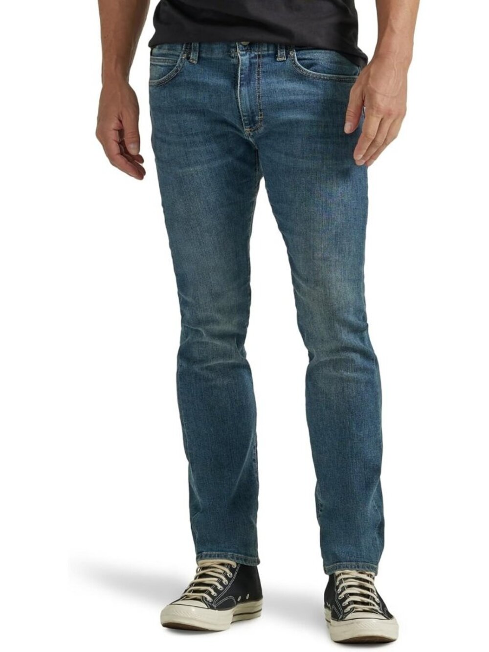 Men's Slim Straight Leg Jeans - Extreme Motion Stretch, Comfortable Fit, Casual
